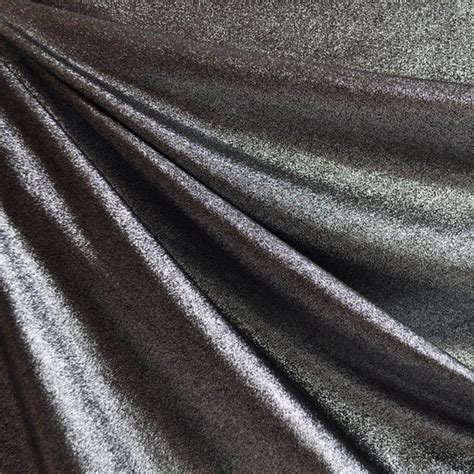 Metallic Gunmetal Fabric 